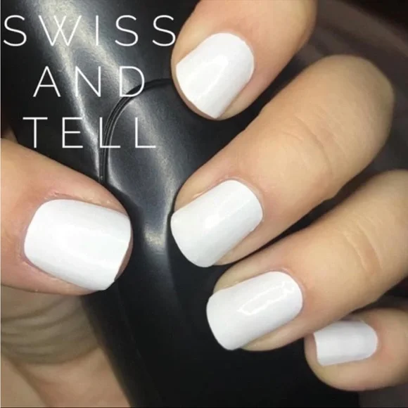 *Retired* Color Street: Swiss and Tell | White Solid Neutral Minimalist Solid - Picture 9 of 13